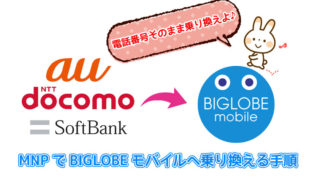 MNPでBIGLOBEモバイルへ乗り換える手順を解説
