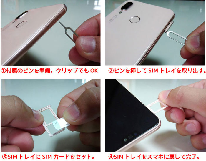 SIMカードの入れ方