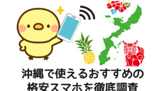 沖縄で使えるおすすめの格安スマホ
