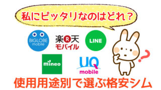 使用用途別で選ぶ格安シム
