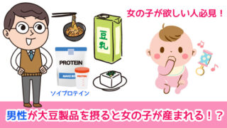 男性が大豆製品を摂ると女の子が産まれる
